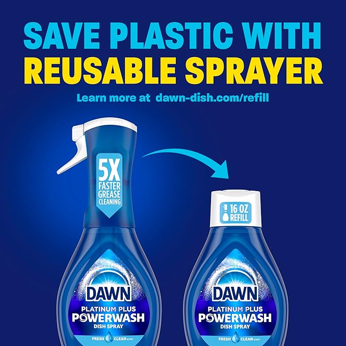 Dawn Powerwash Spray, Dish Soap, Dishwashing Liquid, Pumpkin Spice, 1 Starter Kit, 16 Fl Oz