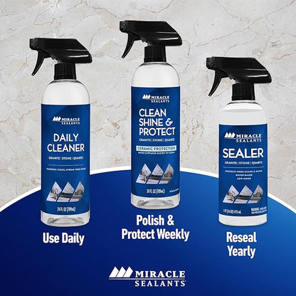 Miracle Sealants Daily Cleaner for Granite, Quartz, Marble, Quartzite, Countertops pH Neutral, 24 oz