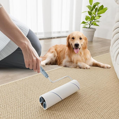 Large Lint Roller for Furniture, Pet Hair, Clothes, Extra Sticky, 6.3'' Giant Lint Roller