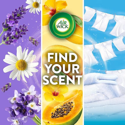 Air Wick Plug in Scented Oil Refill, 7 ct, Fresh Linen, Air Freshener, Essential Oils