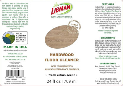 Libman Liquids Hardwood Floor Cleaner 24oz