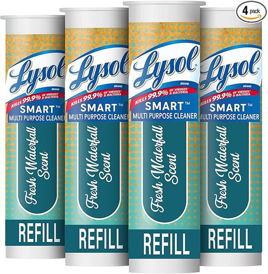 Lysol Smart Refill Cartridges, 4 x 0.195FL.OZ (5.76mL) (Pack of 4) Fresh Waterfall