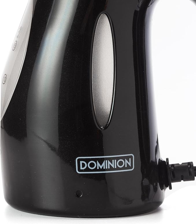 Dominion SteamMax™ Portable Handheld Garment Steamer - Ideal for Home or Travel, Fast Heating, Removes Wrinkles on Clothes and Fabric, ETL Certified (Black)