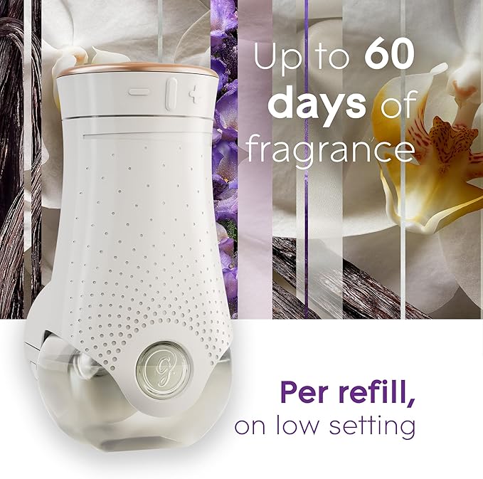 Glade PlugIns Refills Air Freshener, Scented and Essential Oils for Home and Bathroom, Lavender & Vanilla , 1.34 Fl Oz, 2 Count (Pack of 1)