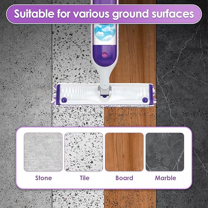 (20 Count) Disposable Mopping Pad Refills Compatible with Swiffer PowerMop, Spray Cleaning Replacement Pads, Multi-Surface Mop Refills for Floor Cleaning, 20 Pieces Spare Pack