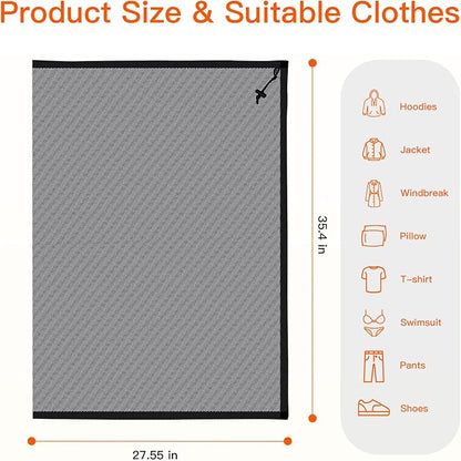 Extra Large Mesh Laundry Bag Heavy Duty Mesh Wash Bag with Drawstring Closure for College, Dorm, Travel, Family and Apartment Dwellers, 27 x 36 Inches, Black