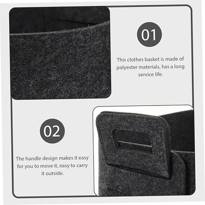 Mobestech Woven Laundry Basket for Storage Capacity Foldable Bathroom Storage Organizer Baskets for Shelves