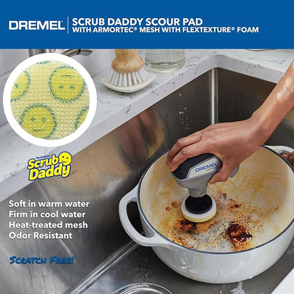 Dremel Versa 5-Pack Scrub Daddy Cleaning Sponge Pads, Variety Pack for Multi-Surface Cleaning, for use in Kitchen, Household and Bathroom - Compatible with Versa Power Scrubber Tool, PC360-5