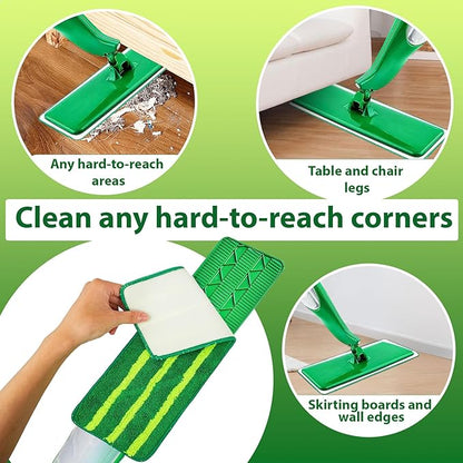 3 Pack Spray Mop Pad Refill,Reusable Microfiber Spray mop Replacement Head for Multi-Surface Floor Dry and Wet Cleaning mop pad for Multi-Layer Floors(Pads only)