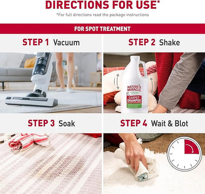 Nature's Miracle Carpet Shampoo, Deep-Cleaning Stain and Odor Remover
