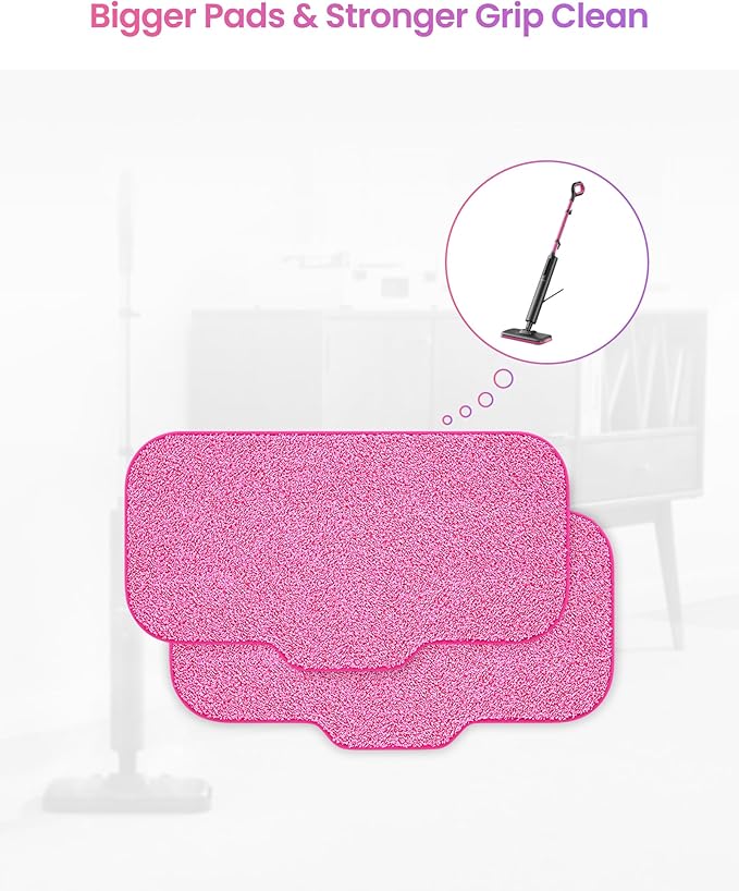 Schenley 6-Pack Microfiber Pads for Steam Mop Cleaner, Washable and Reusable Replacement Mop Pads, Accessories Compatible with Schenley Steam Mop SLFCSM054