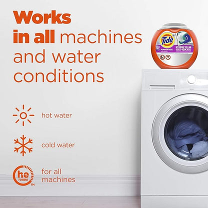 Tide Hygienic Clean Power PODS Laundry Detergent Pacs, Original Scent, 32 Count, Removes Visible and Invisible Dirt