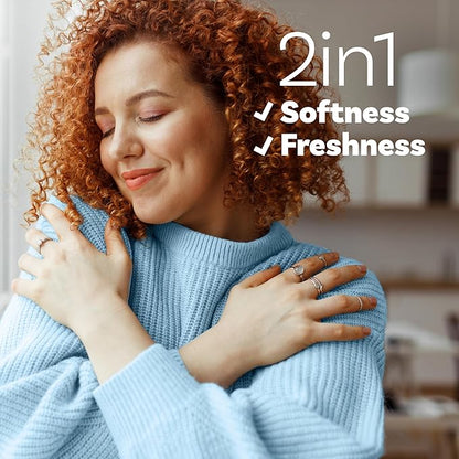 Downy Soft, 2 in 1 Soft and Fresh Liquid Fabric Softener, Cool Cotton, 111 fl oz, 150 Loads, Fabric Conditioner Liquid provides softness and freshness for fabrics