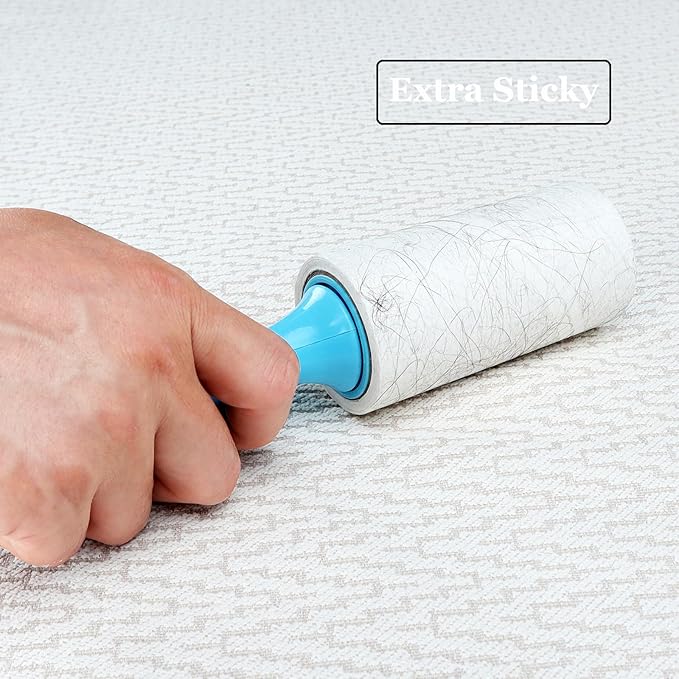 4 inch Lint Roller Refills for PetLovers Evercare Fedicelly Albatross and More Lint Rollers, Extra Sticky 90 Sheets per Refill, Pack of 4 Rolls, 360 Sheets Total (1 1/2 inch Inside Diameter)