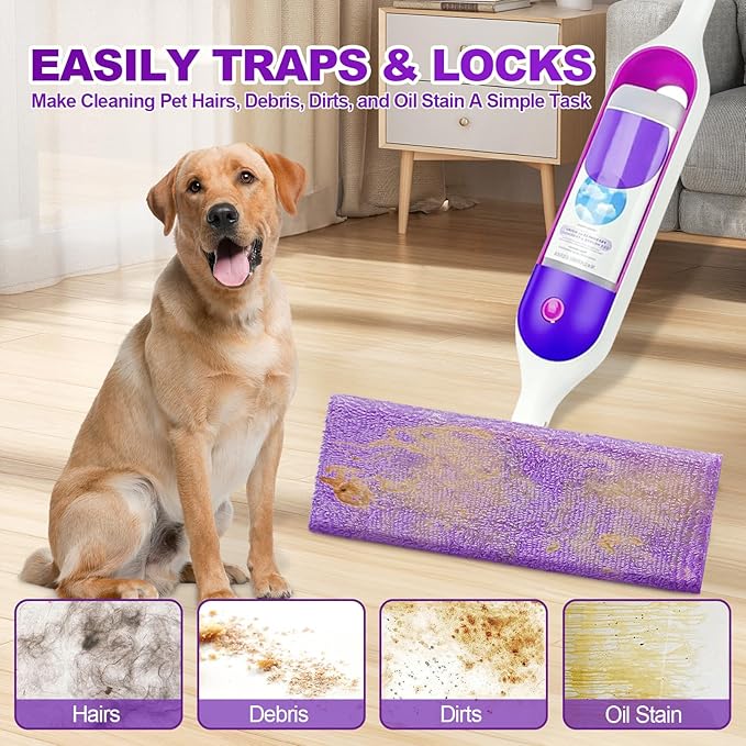 Orighty Reusable Mop Pads for Swiffer PowerMop, 20 Pack Power Mop Pads Refills for 13 ''-15 '' Spray Mop, Microfiber Mop Pads Refills for Multi-Surface Floor, Machine Washable