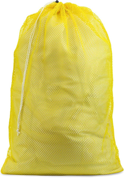 Handy Laundry Mesh Laundry Bag, Extra Large 24" x 36" – Heavy Duty, Durable Polyester with Secure Drawstring Closure, Machine Washable, Ideal for Delicates, College Dorms, Travel, Storage – Yellow