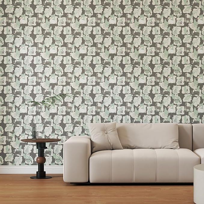 Vinjiasin Jungle Safari Peel and Stick Wallpaper Cute Animal Removable Wallpaper Self Adhesive Wall Mural for Kids Room Nursery Baby Room Playroom Living Room Wall Decor 17"x120"