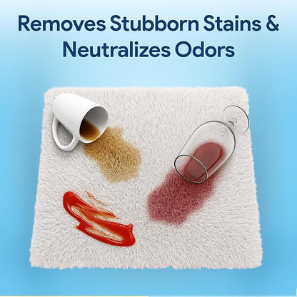 stain remover spray – Spot Cleaner for Carpet, Upholstery, Rugs & Fabric | Pet Stain & Odor Remover | Just Add Water Starter Kit with Refillable Bottle & Concentrated Pod 33 fl oz
