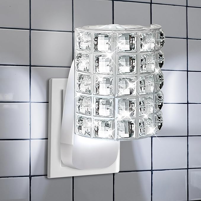 Hohean Wall Fragrance Plug in with Night Light, Compatible with Bath & Body Works WallFlower Fragrance, Wall Plug Fragrances Oil Diffuse with Nightlight for Home, Office(1 Pack,Square)