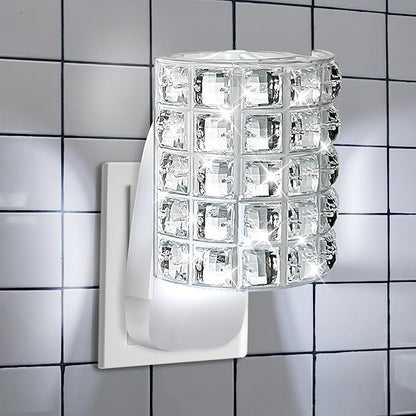 Hohean Wall Fragrance Plug in with Night Light, Compatible with Bath & Body Works WallFlower Fragrance, Wall Plug Fragrances Oil Diffuse with Nightlight for Home, Office(1 Pack,Square)