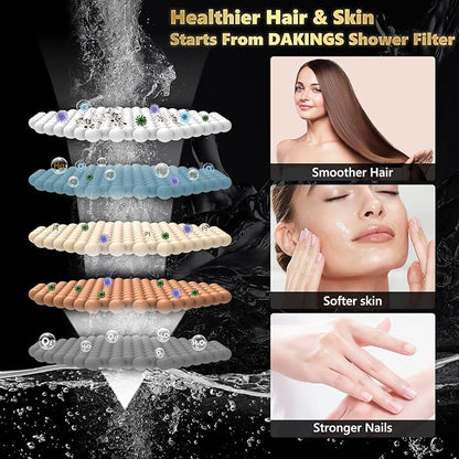 High Pressure Filtered Shower Head with Handheld, Upgrade Magnetic 10-Mode Handheld Showerhead Built-in Power Wash for Bathroom Cleaning, Detachable Shower Head with 71" Shower hose (Black)