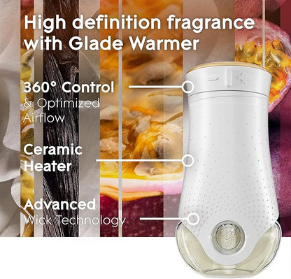 Glade PlugIns Refills Air Freshener, Scented and Essential Oils for Home and Bathroom, Vanilla Passion Fruit, 1.34 Oz, 2 Count