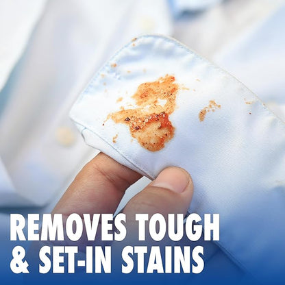 Zout Laundry Stain Remover, Triple Enzyme Formula for Blood, Tomato Sauce, & Oil Stains, Made in USA, 12 Ounce Squeeze Bottle with Flip Top Cap
