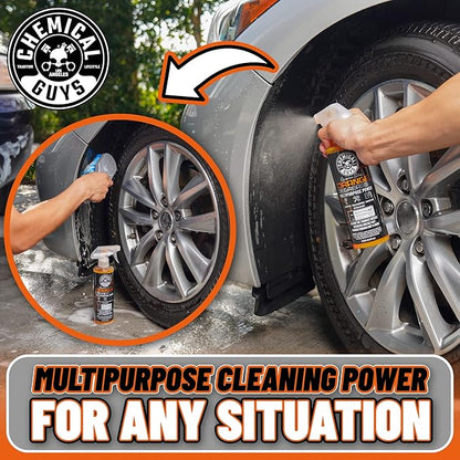 Chemical Guys Signature Series Orange Degreaser Spray - Heavy Duty All Purpose Cleaner for Engines, Tires, Undercarriages, Tools and More, Professional Strength, Breaks Down Grease, Oil & Grime,128 oz