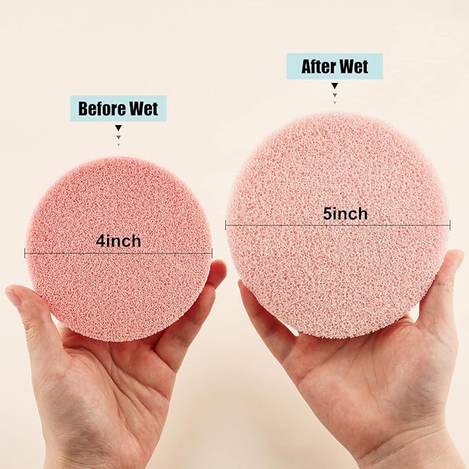 BAOFALI 4 Pcs/Set Stamp Scrubber,Stamp Cleaning Sponge,Ink Removing Tool for Applicable to Stamp Cleaning Cloth Stamps Rubber Stamps,Stamp Positioners and Craft Supplies Tool （Pink,Light Blue）