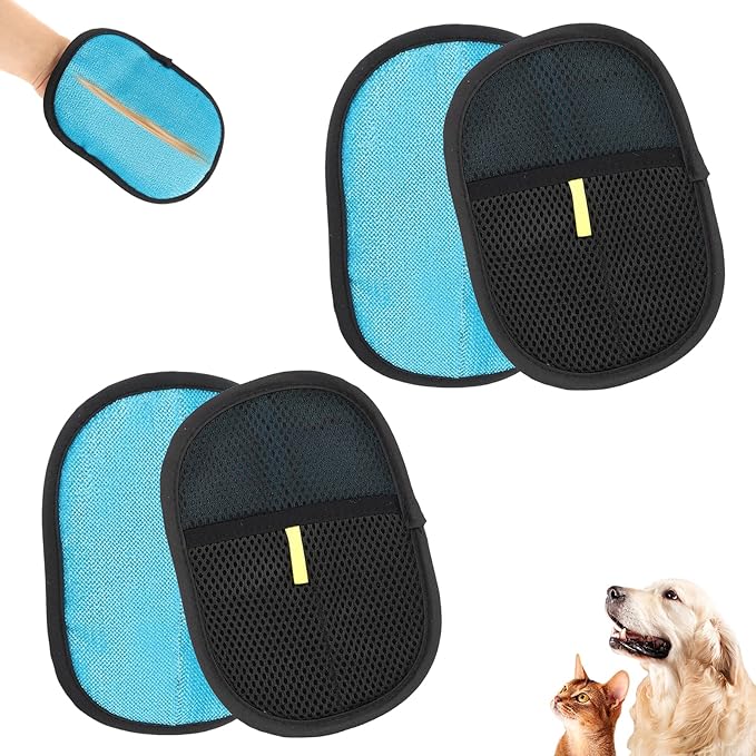 Pet Hair Removal Glove, Easy to Use， Electrostatic Pet Hair Remover, Reusable