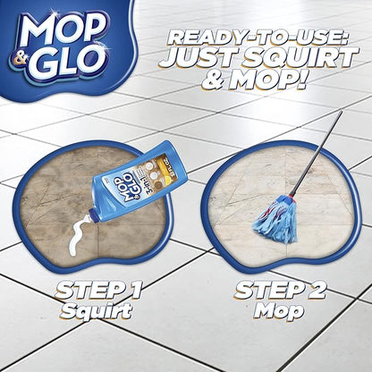 Mop & Glo Professional Multi-Surface Floor Cleaner, Fresh Citrus Scent, 64 Oz (Pack of 2)