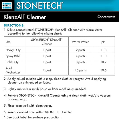 STONETECH KlenzAll Heavy Duty Cleaner for Stone & Tile 1 Quart