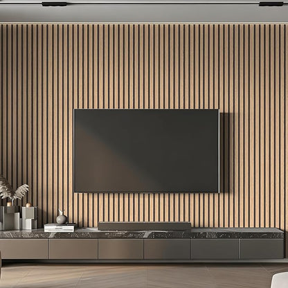 myforHD Wallpaper Peel and Stick Wood Grating Stripe Self-Adhesive Wallpaper Faux Wood Contact Paper Wood Slats Self Adhesive Wall Paper PVC Vinyl Film Removable Waterproof 17.3" x 393"