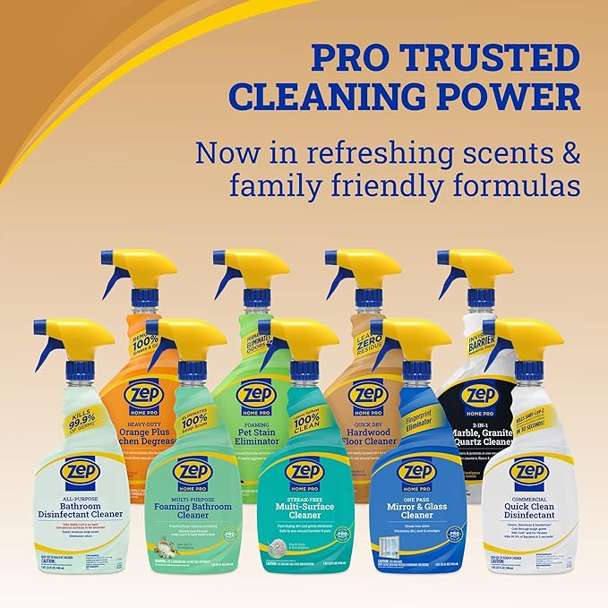Zep Home Pro Quick Dry Hardwood Floor Cleaner - 24 Fl. Oz. - R49906 - Pro Trusted Cleaning Power: Now in Refreshing Scents and Family Friendly Formulas (6)