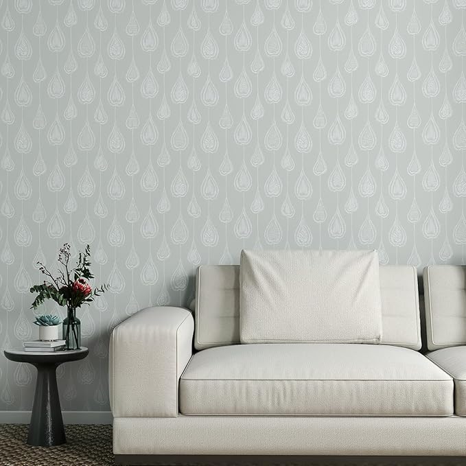 GloryTik Peel and Stick Wallpaper Boho Modern Wall Paper Peel and Stick Removable Contact Paper Self Adhesive Wallpapers for Bedroom and Bathroom Wallpaper Cabinet Shelf Liner Vinyl 17.3'' x 200''