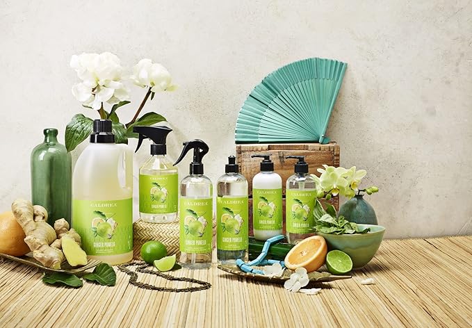 Caldrea Multi-surface Countertop Spray Cleaner, Made with Vegetable Protein Extract, Ginger Pomelo Scent, 16 oz