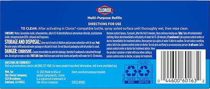 Clorox Multi-Purpose Spray Refill, Household Essentials, 3x1.125fo Concentrated Refills
