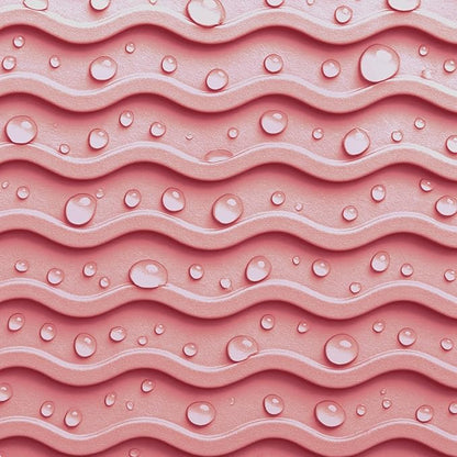 Silicone Drying Mat 16 × 12 – Pink Rose Non-Slip Sink Mat for Kitchen Counter, Heat-Resistant Food-Grade Dish Pad, Easy-Clean Multipurpose Drawer Liner (Pink Rose, 16" x 12")