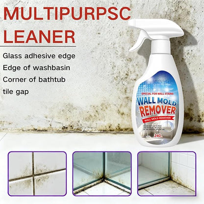 Highly Effective Removal Spray, Wall Cleaner Spray,Multi-Surface Cleaning Solution,Suitable Fortiles, Fabrics, Bathrooms, And Kitchen8.12 Fl Oz(Sponge*1+Cloth*1)