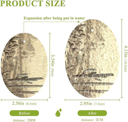 Desert Cactus Kitchen Scrub Sponges, Pop-up Kitchen Cleaning Sponges Reusable Dish Washing Sponges for Bathroom Household Cleaning 3 Pack - Non Scratch Scrubber