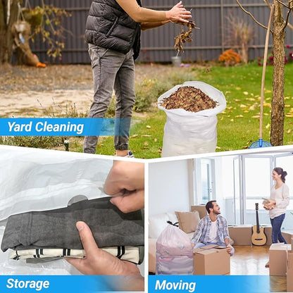 21 Gallon Drawstring Trash Bags 100 Count 1.2 Mil Heavy Duty Large Garbage Liners Fits All 20-21.1 Gallon 50-80 Liter Trash Can for Home Office Kitchen Compatible with Code G