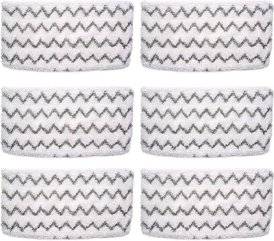 6 Pack S1000 S2001 Steam Mop Replacement Pads for Shark S1000 S1000A S1000C S1000WM S10001C S1200 & S2001 SteamSpot Steam Mop