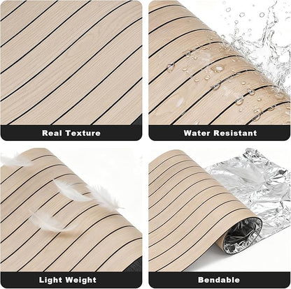 3D Wall Panels Peel and Stick – 15.74"x118" PVC Faux Wood Grain Texture, Self Adhesive Waterproof Wall Covering, DIY Accent Wall, Sofa Background Backsplash & Modern Home Decor, Covers 12.9 sq.ft