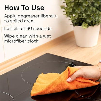 Clean Republic Heavy-Duty Degreaser, Multi-Surface Cleaner for Ovens, Stove Tops, Grills, and More, 1 Gallon Bottle