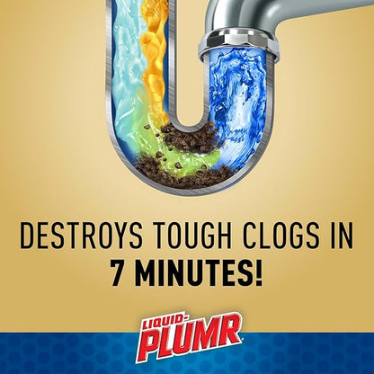 Liquid-Plumr Pro-Strength Urgent Clear, Liquid Drain Cleaner, 17 Ounces