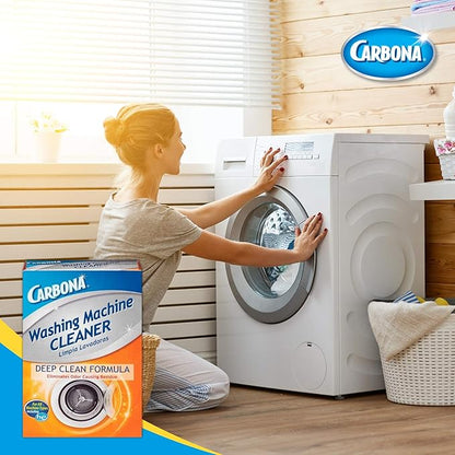 Carbona® Washing Machine Cleaner | Eliminates Odor & Residue | 3 Count, 2 Pack