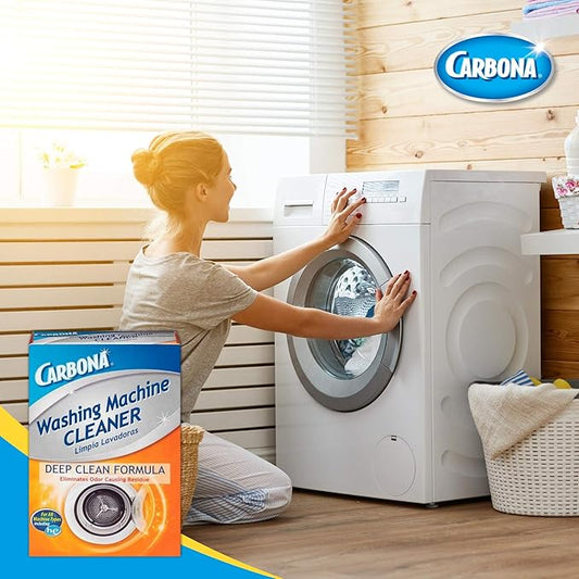Carbona® Washing Machine Cleaner | Eliminates Odor & Residue | 3 Count, 2 Pack