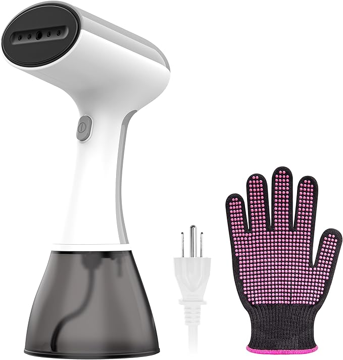 GS01 Steamer for Clothes, clothes steamer handheld with Ultra Large 400ml Water Tank, 1500W High Power, 20S Fast Heat-up,Wrinkle Remover,Portable Handheld Design Travel Steamer