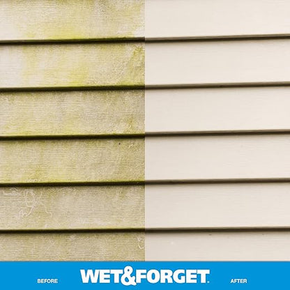 Wet & Forget Outdoor Moss, Mold, Mildew, & Algae Stain Remover Multi-Surface Cleaner, Ready to Use, 64 Ounce (Pack of 4)