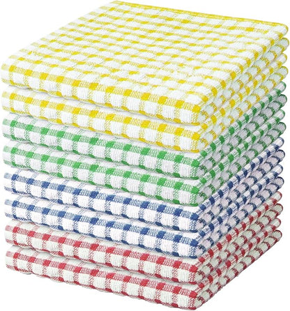 Nialnant 8 Pack Dish Cloths for Washing Dishes,Super Soft and Absorbent Kitchen Dish Rags,Terry Cleaning Cloth-11 x 11In